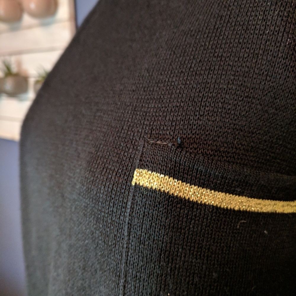 Joyce 90's vintage style long black sweater - Picture 2 of 7